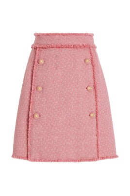 pink-logo-mini-skirt-frayed-hem