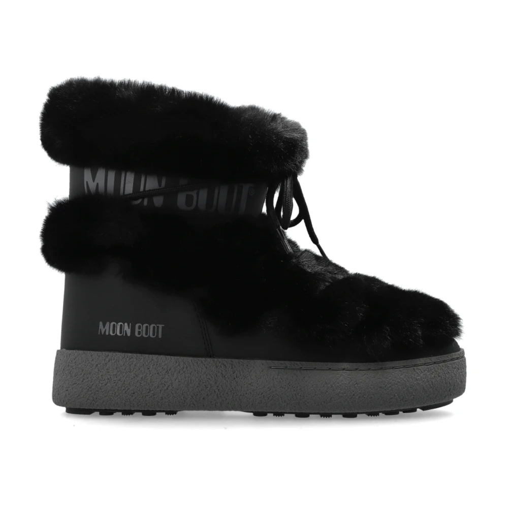 Moon Boot Damen Schwarz Schneeschuhe Ltrack Tube Faux-Fur 80D2450130 38 - Bild 3