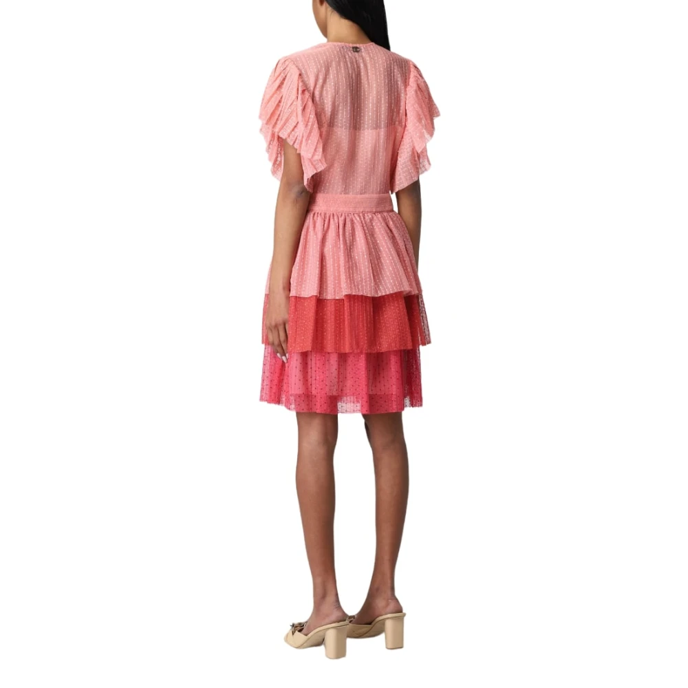 Twinset Knielengte jurk Pink Dames