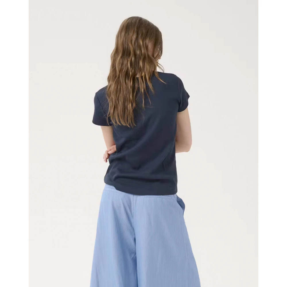 My Essential Wardrobe Korte Mouw MandyMW Tee Blue Dames