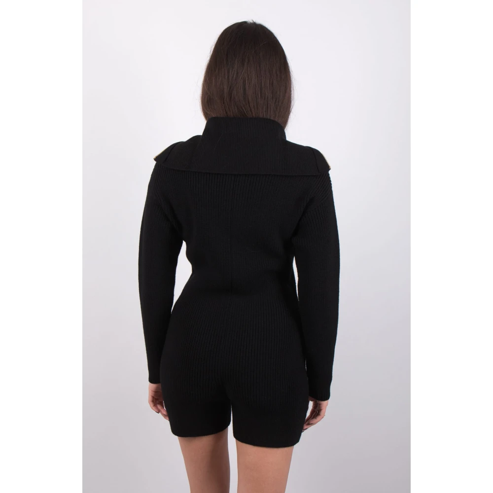 Patou Zwarte korte playsuit Black Dames