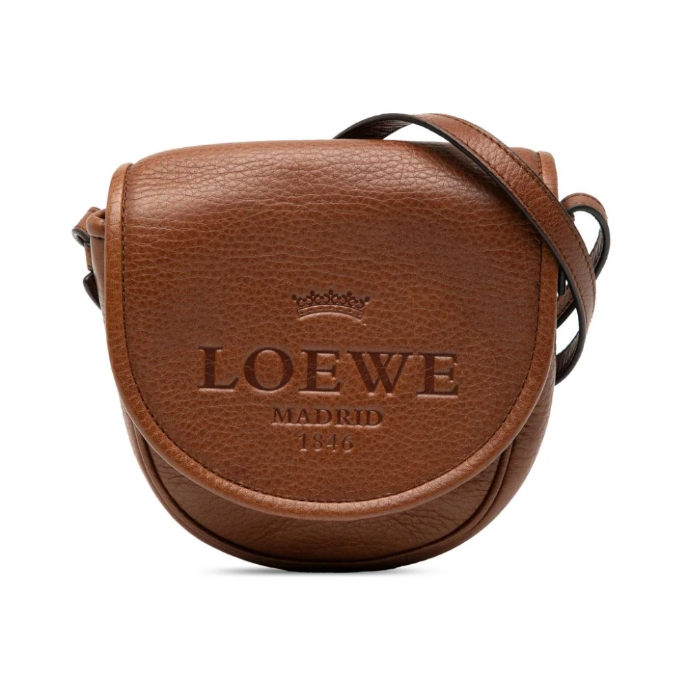Loewe Pre-Owned Women's Brown Pre-Owned Classic Saddle Bag