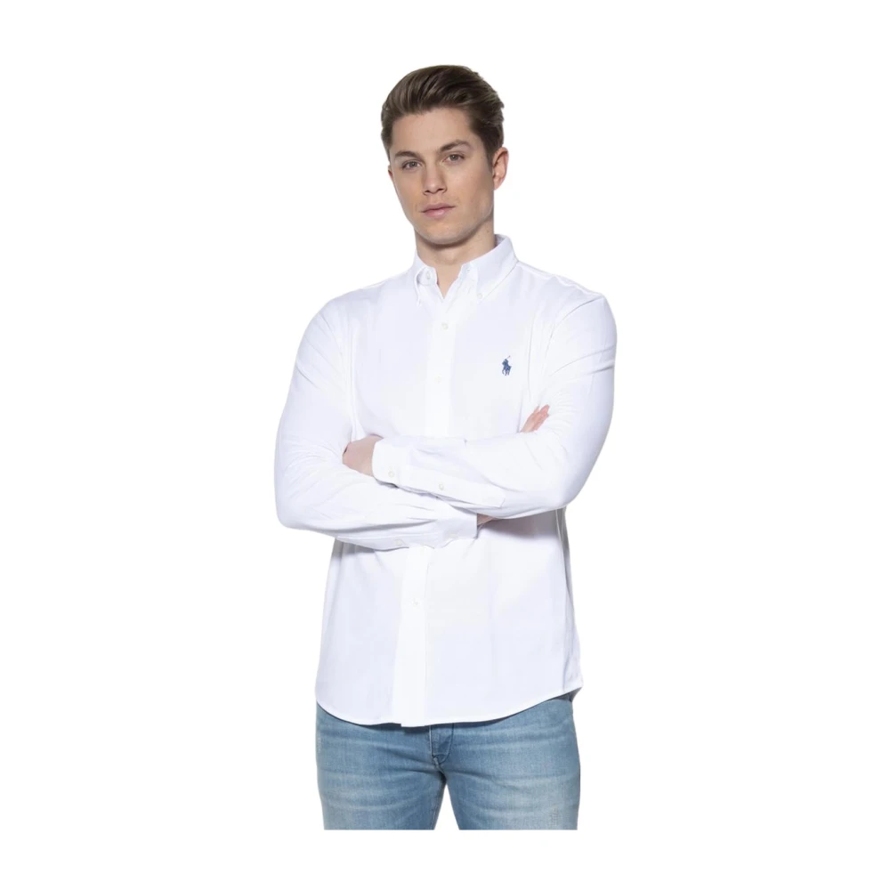 Ralph Lauren Klassiek overhemd met knopen White Heren