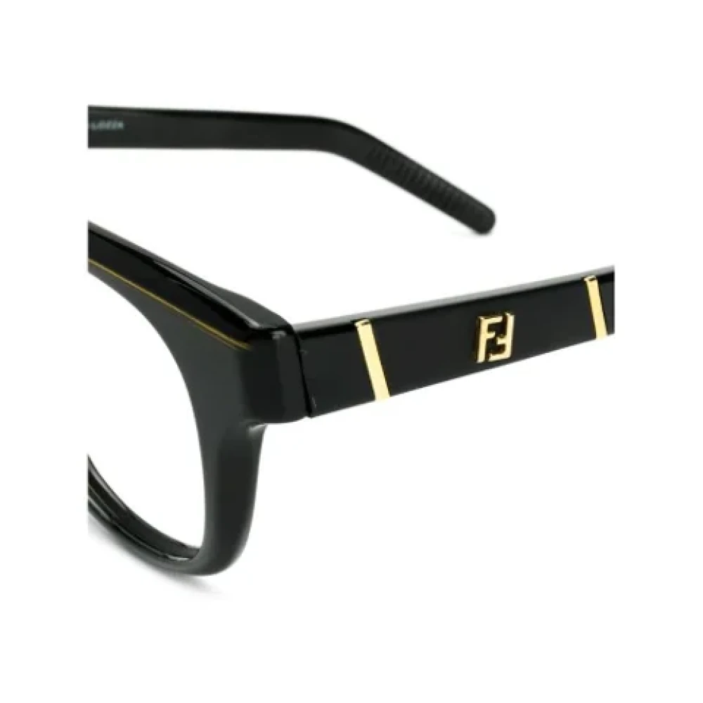 Fendi Vintage Pre-owned Acetate sunglasses Black Dames