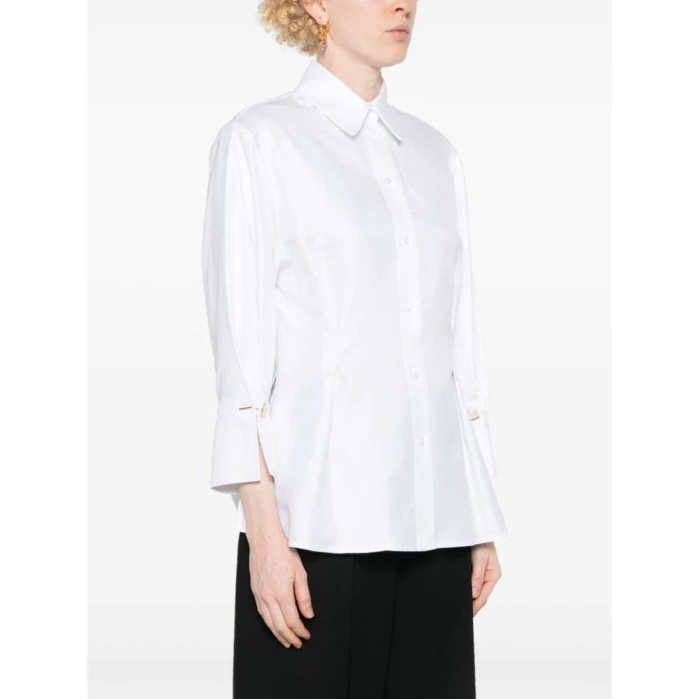 Elisabetta Franchi Witte Shirts voor Vrouwen Aw24 White Dames