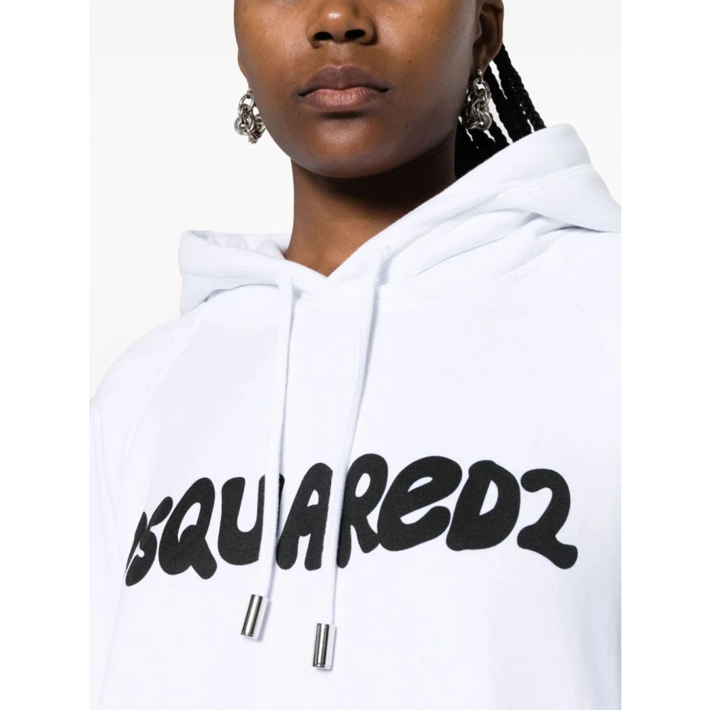 Dsquared2 Hoodies White Dames