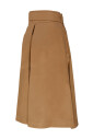 camel-cotton-flared-skirt