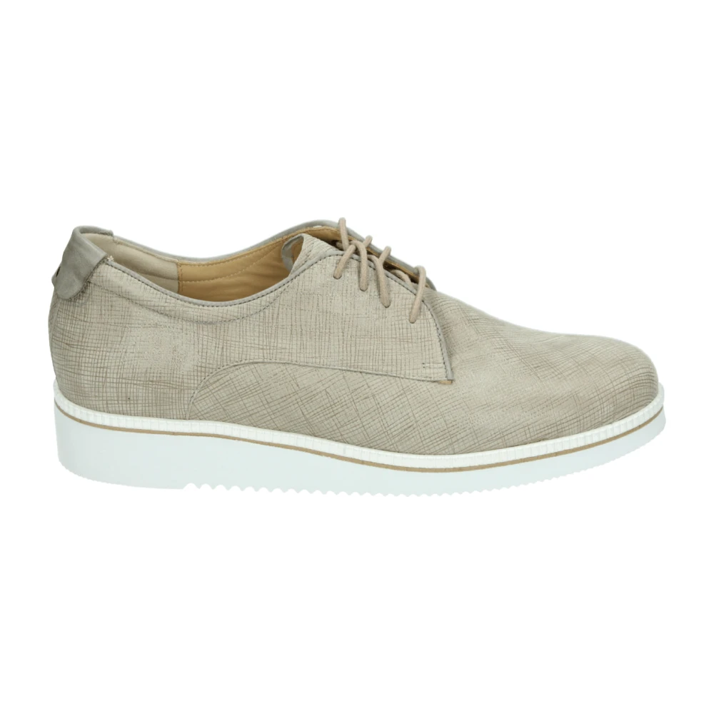 Durea Sportieve Lage Damesschoenen Taupe Dames Schoenen Beige