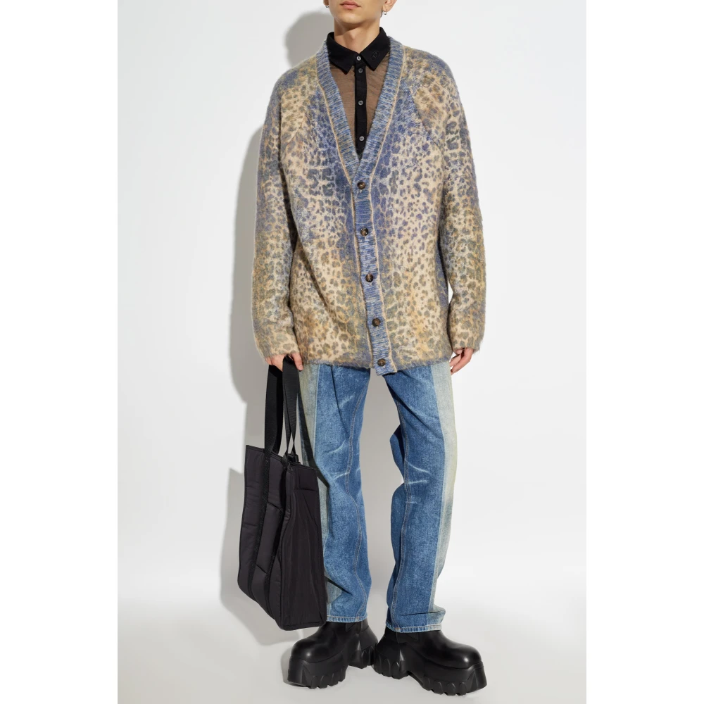 Diesel Vest met dierenmotief K-Penros-A Blue Heren