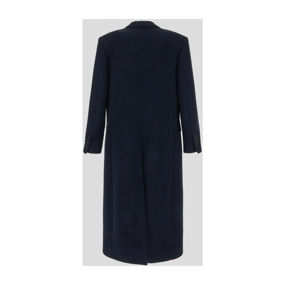Lardini Double Breasted wol en kasjmier jas Blue Dames