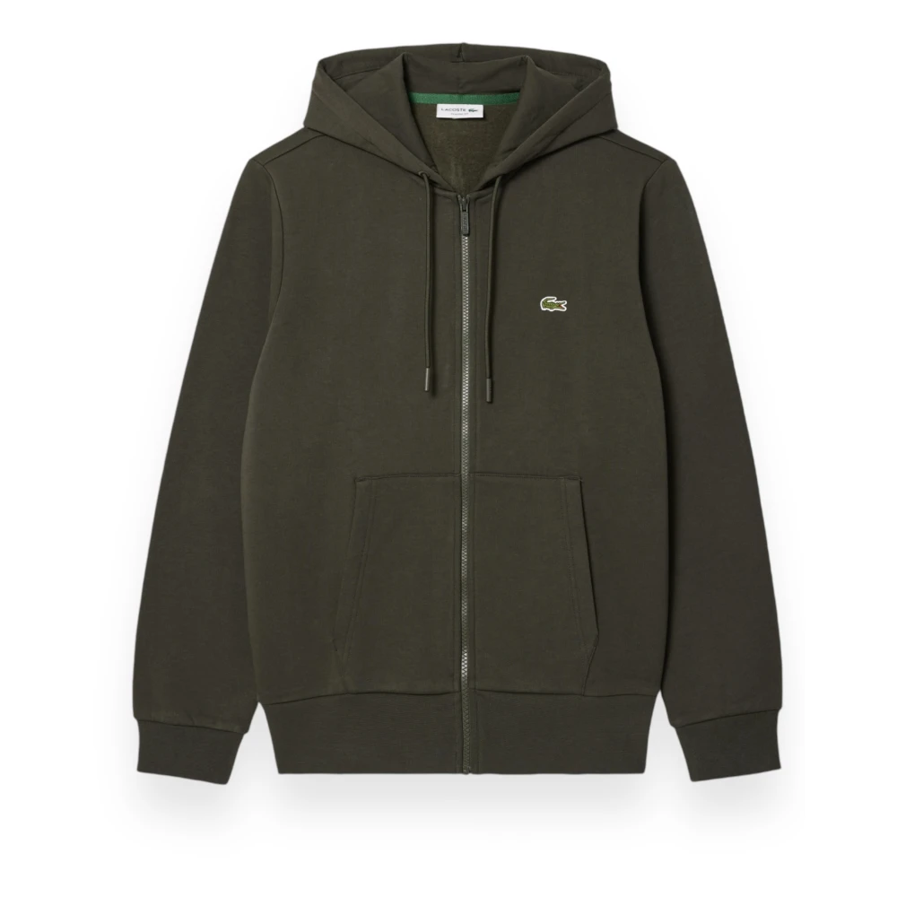 Lacoste Hoodie met rits Green Heren