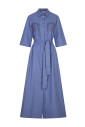 robes-bleues-en-coton-et-polyester