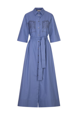 blue-cotton-polyester-dresses