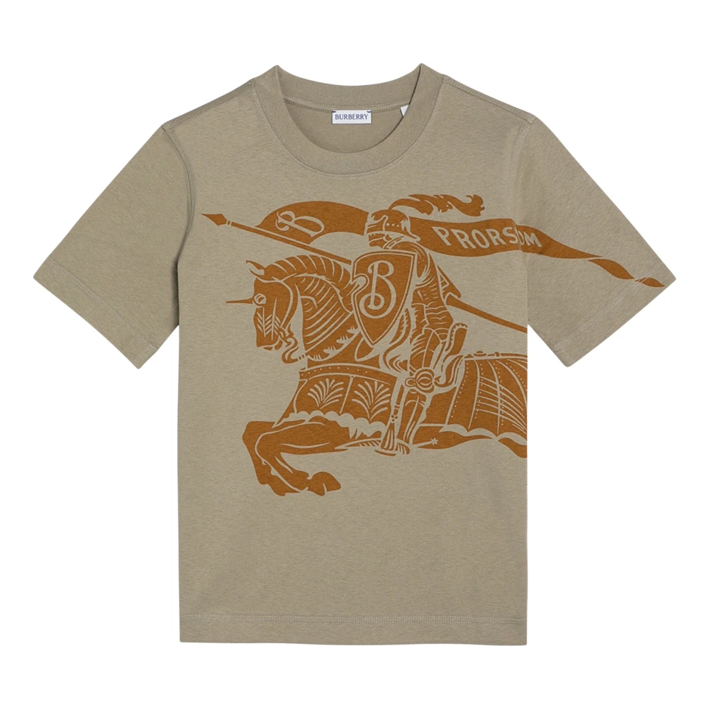 Burberry Korte mouw ronde hals T-shirt Beige Dames