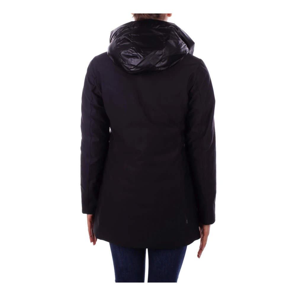 Suns Zwarte Hoodie met Rits Black Dames