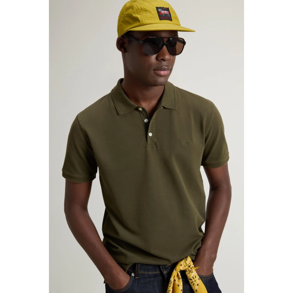 Woolrich Klassieke Polo voor de Zomer Green Heren