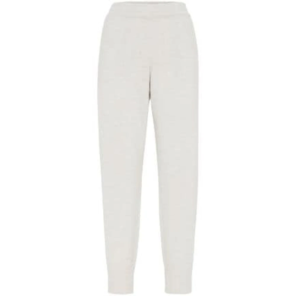 BRUNELLO CUCINELLI Stijlvolle Jogging Punto Broek Gray Dames