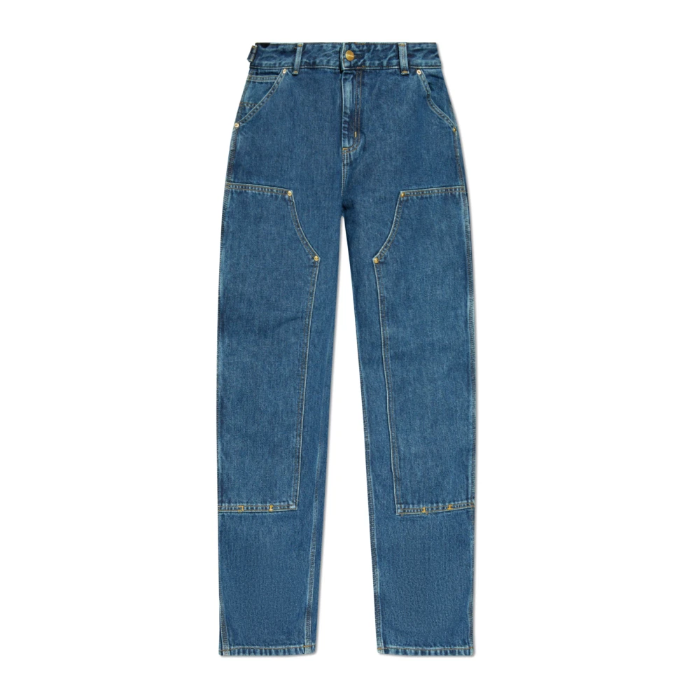 Carhartt WIP Klassieke Denim Jeans voor Dagelijks Gebruik Blue Dames
