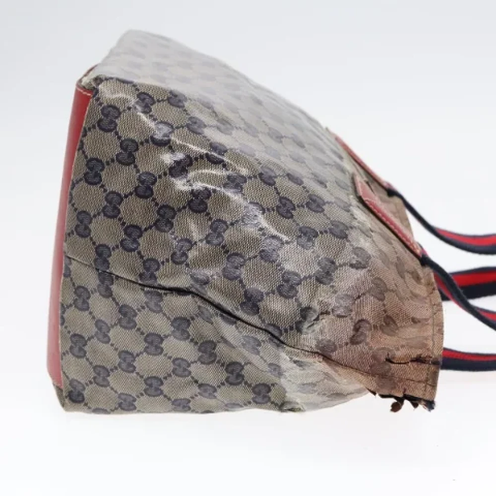 Gucci Vintage Pre-owned Coated canvas gucci-bags Beige Dames