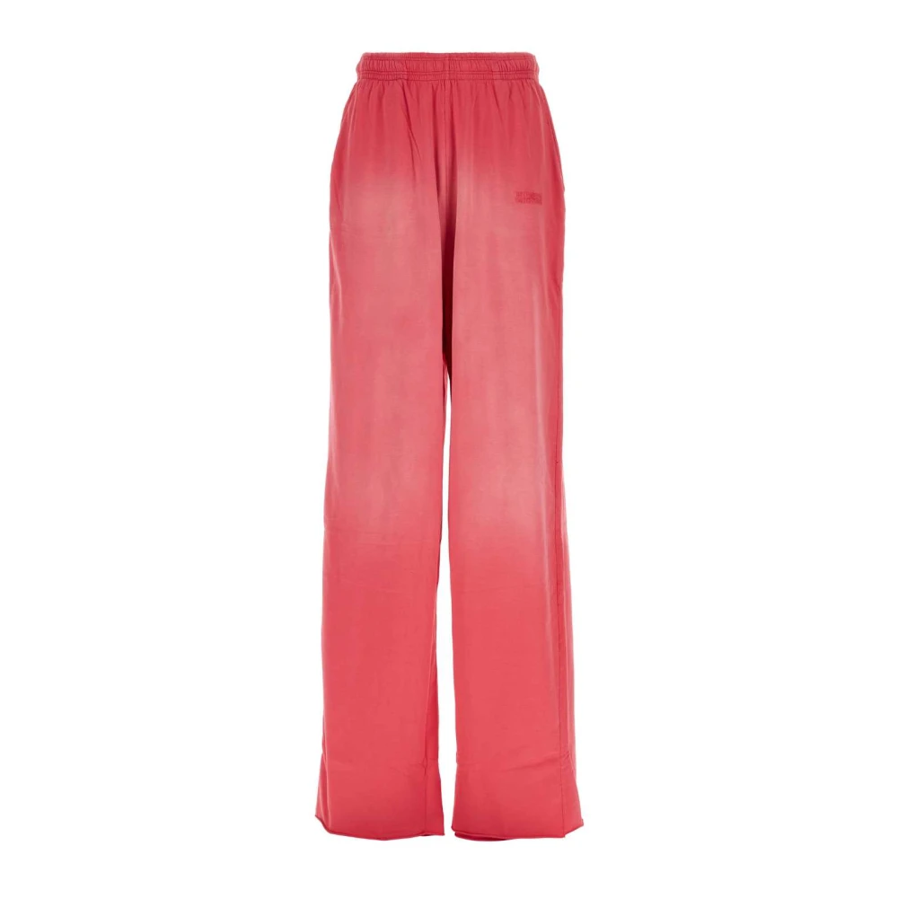 Vetements Roze katoenen joggers Pink Heren