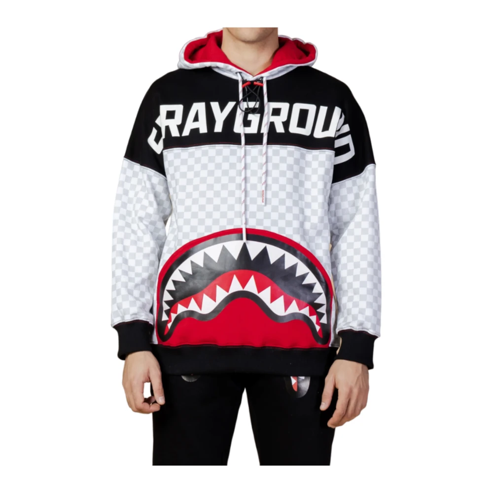Sprayground Hoodie met Kangoeroezak White Heren