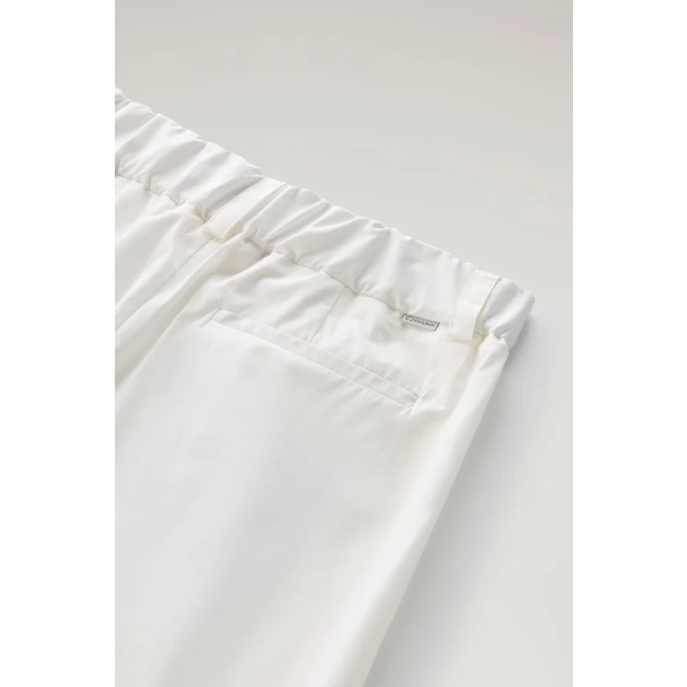 Woolrich Wide Trousers White Dames