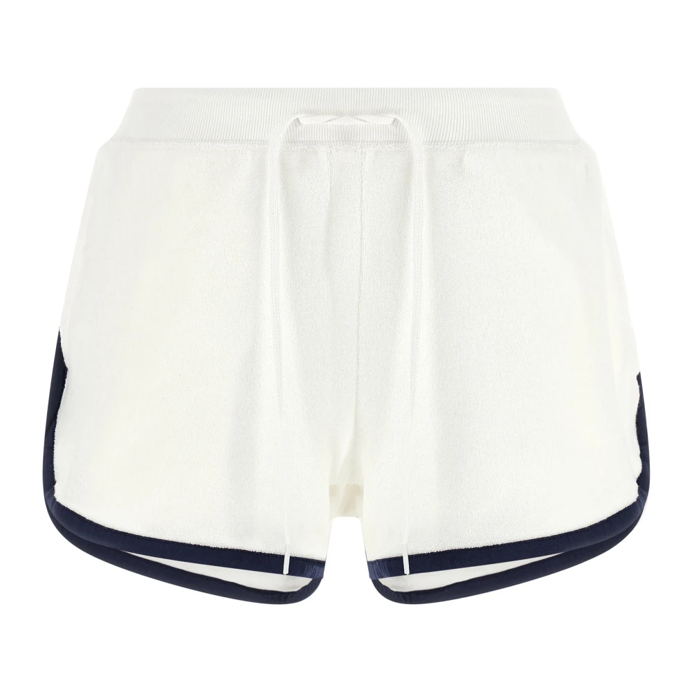 Polo Ralph Lauren Women's White Cotton-Blend Terry Shorts, Training Shorts, S, Sport