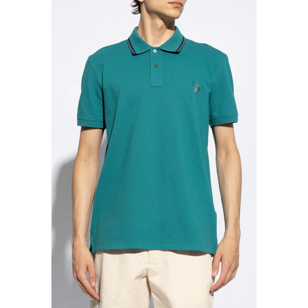 PS By Paul Smith Polo met logo Blue Heren