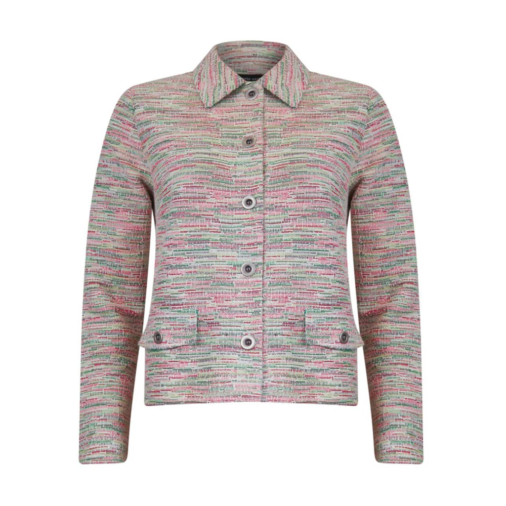 Roberto sarto Staande Kraag Jas Multicolor Dames