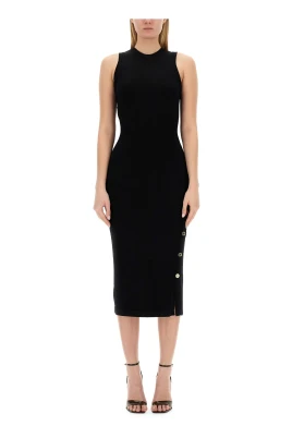 Couture Gold Buttons Dress