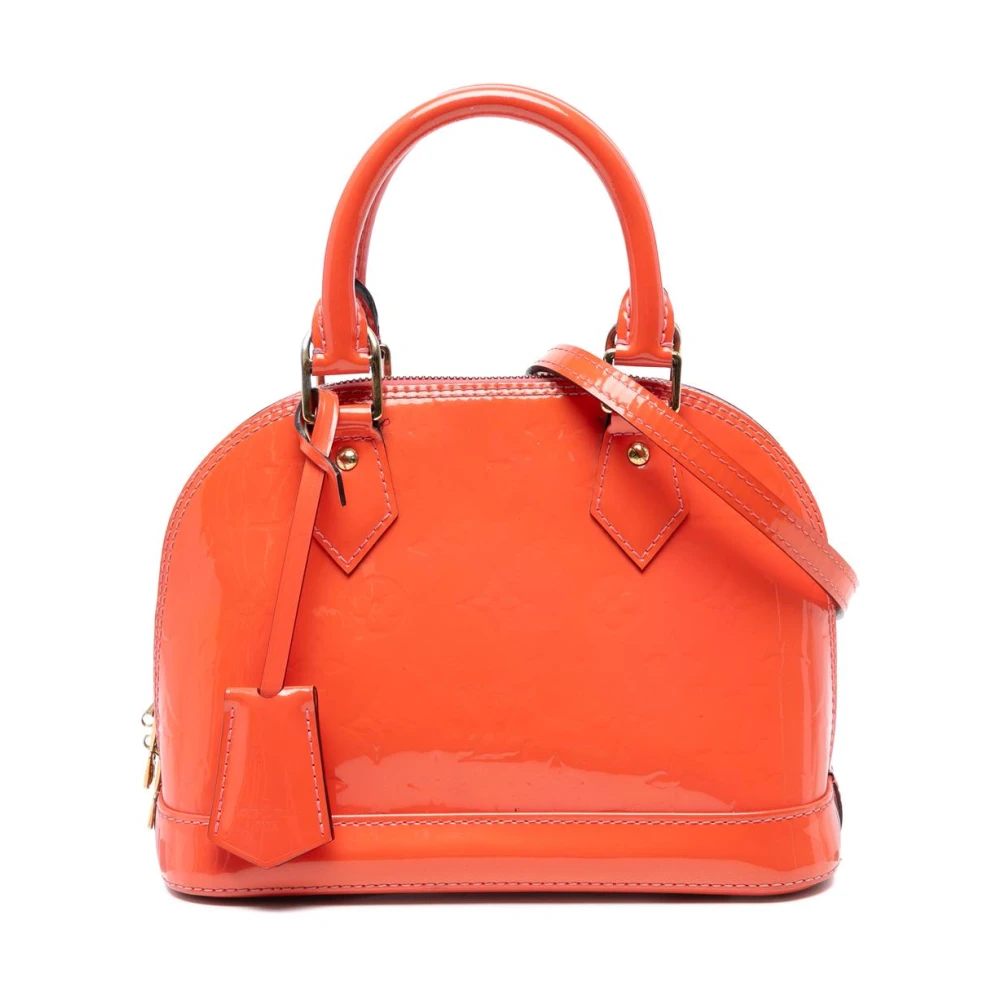 Louis Vuitton Vintage Women's Orange Pre-Owned Dome Satchel