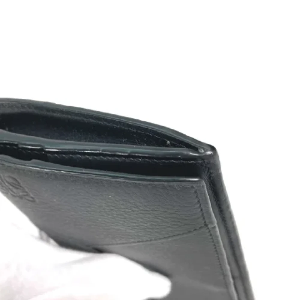Loewe Pre-owned Leather wallets Black Heren