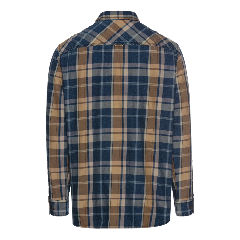 camel active Katoenen Flanellen Geruite Overhemd Multicolor Heren