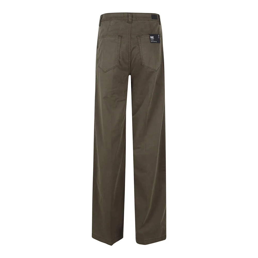 Paige Groene Modal Lyocell Katoenen Jeans Green Dames
