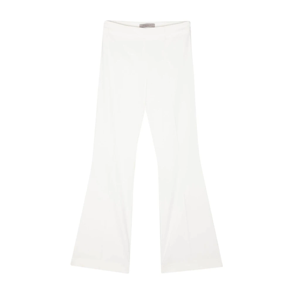 D.Exterior Wijde Broek Bianco Ss25 White Dames
