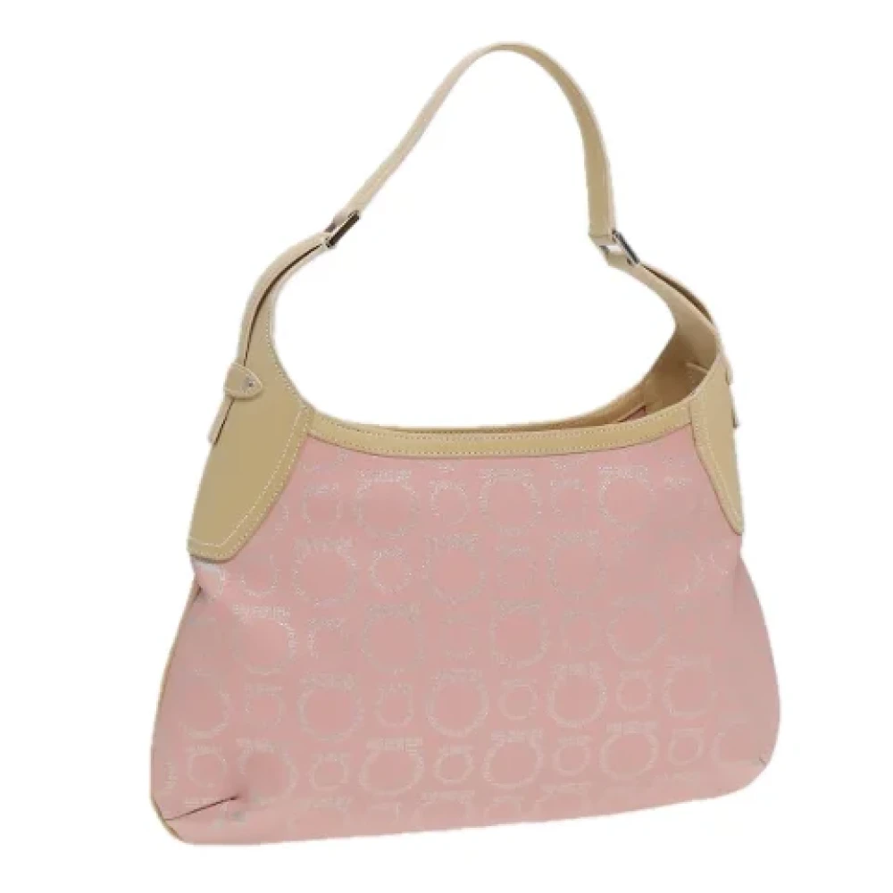 Salvatore Ferragamo Pre-owned Leather shoulder-bags Pink Dames