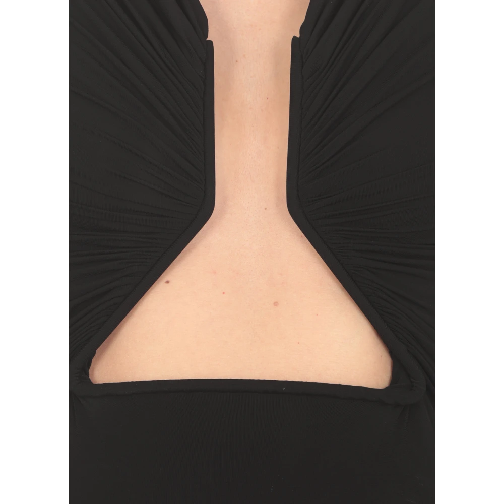 Rick Owens Ls Prong Top Black Dames