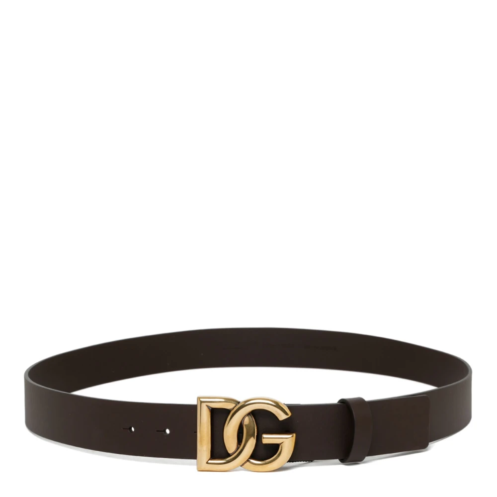 Dolce & Gabbana , Belts, Male, Brown, 100 Cm, Branded Belt - Image 3