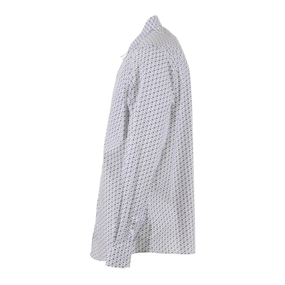 Dolce & Gabbana Heren Logoprint Lange Mouwen Shirt White Heren