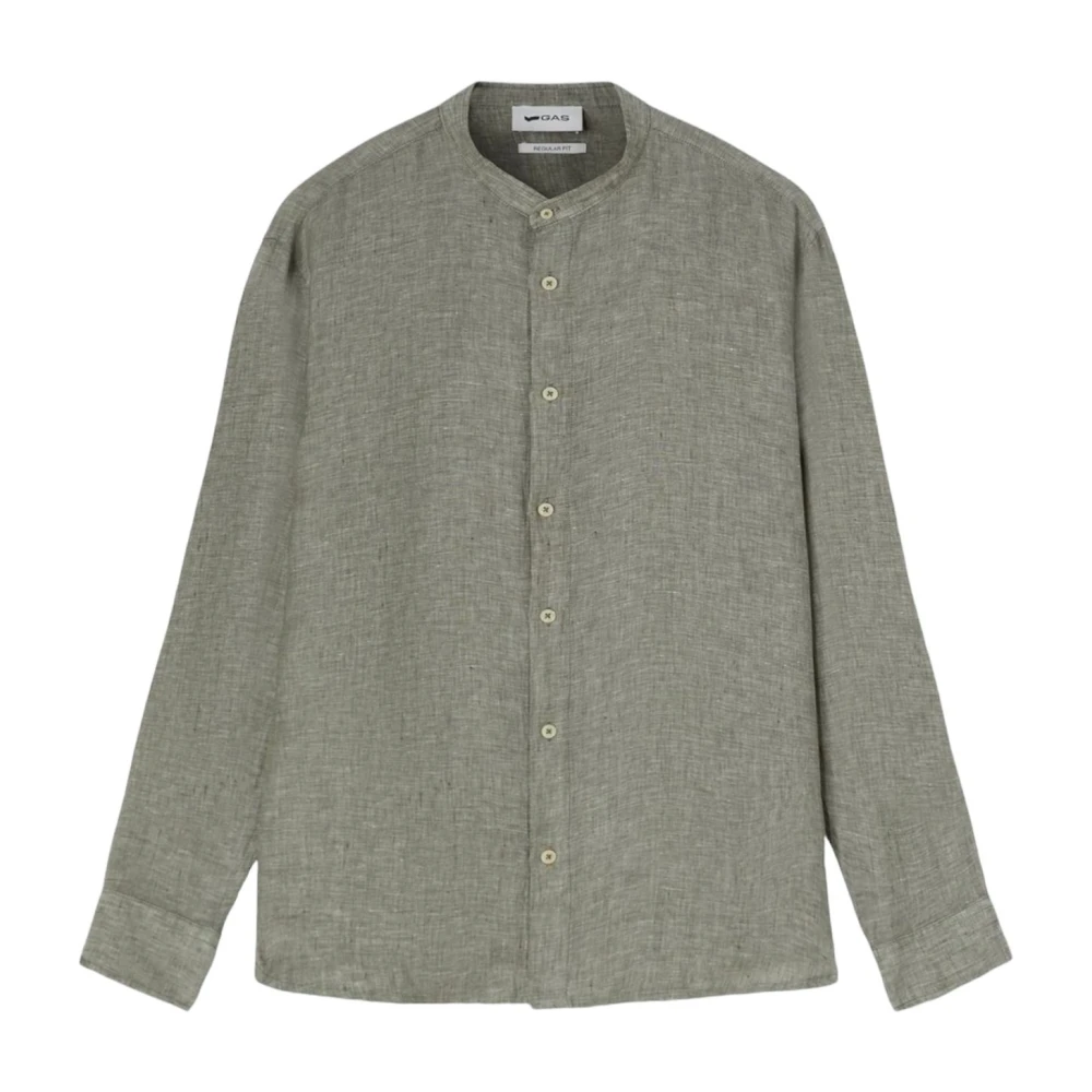 GAS Lange mouwen shirt Green Heren
