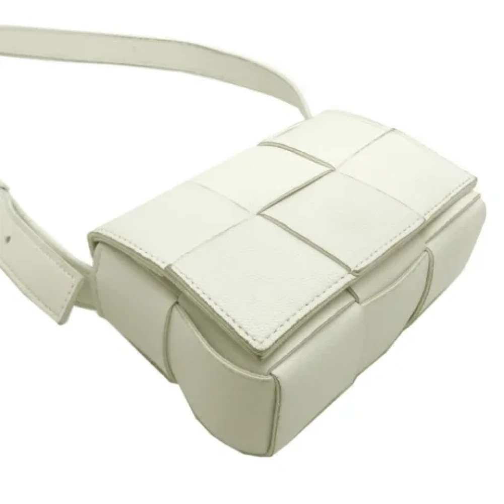 Bottega Veneta Vintage Pre-owned Leather shoppers White Dames