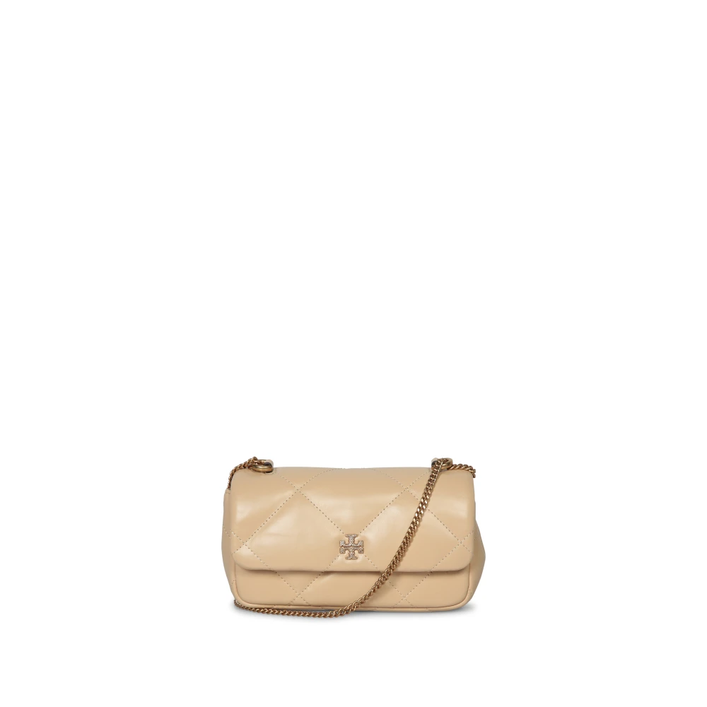 TORY BURCH Stijlvolle Crossbody Tas voor Dagelijks Gebruik Beige Dames