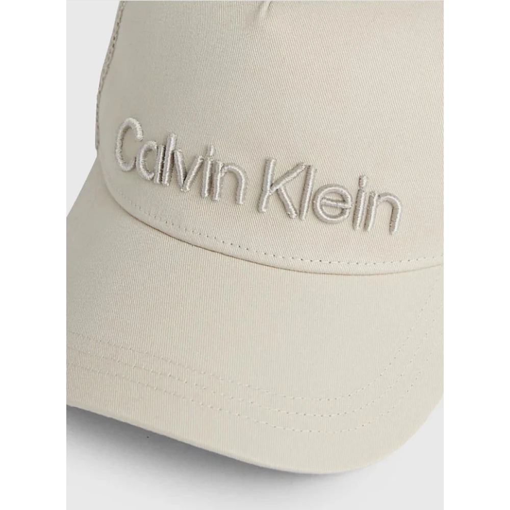 Calvin Klein Cap- CK Calvin Embroidery Beige Heren