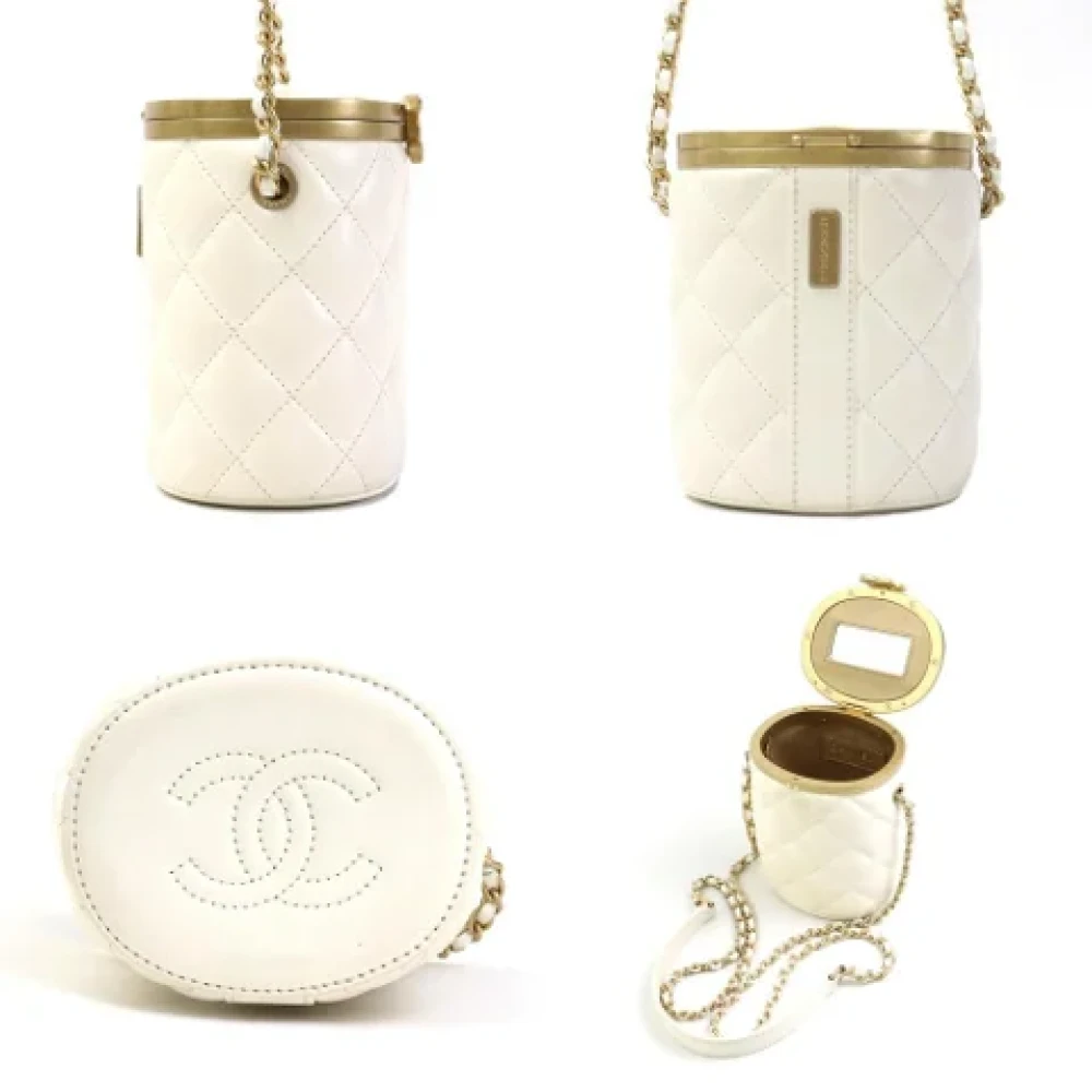 Chanel Vintage Pre-owned Leather chanel-bags White Dames