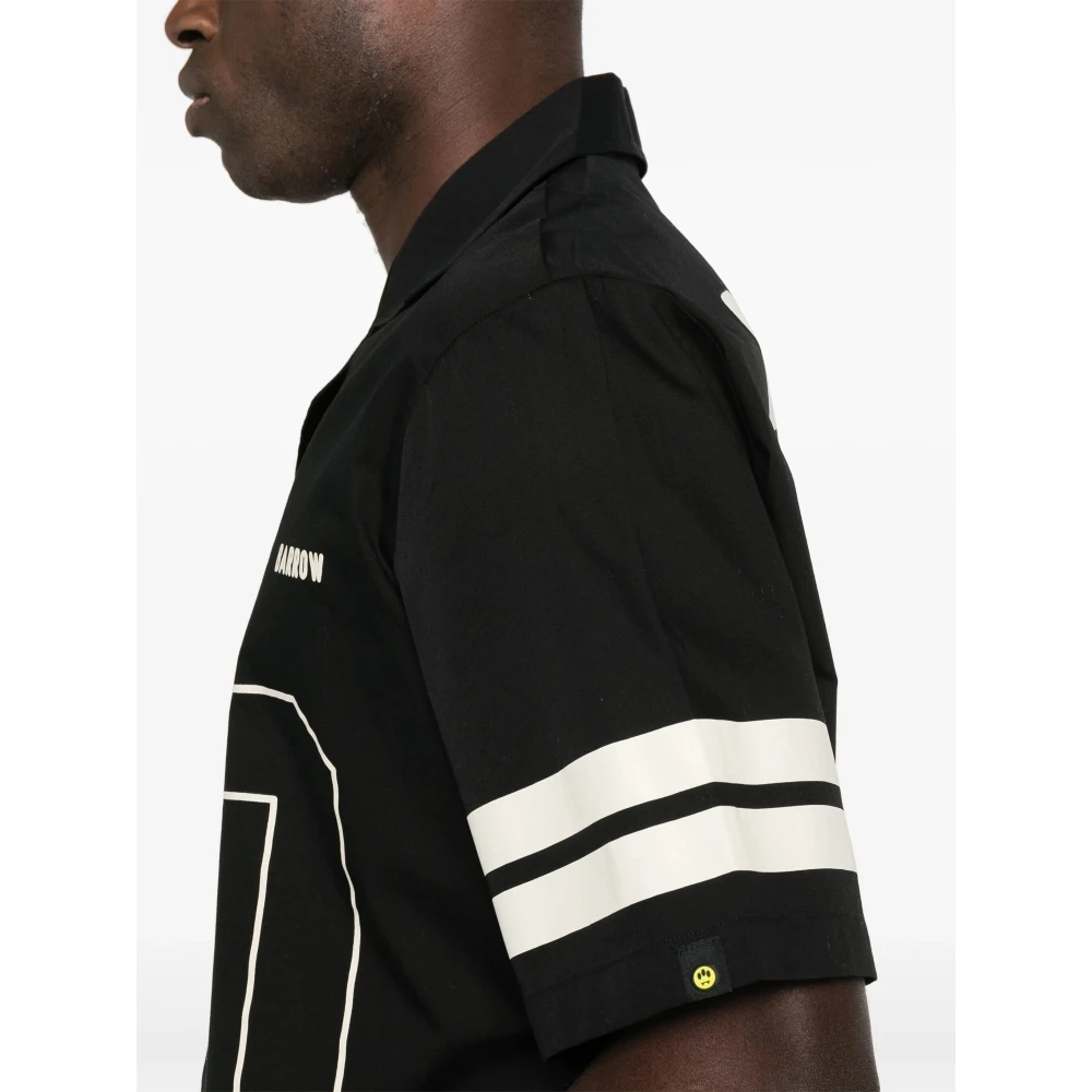 Barrow Poplin Overhemd Black Heren