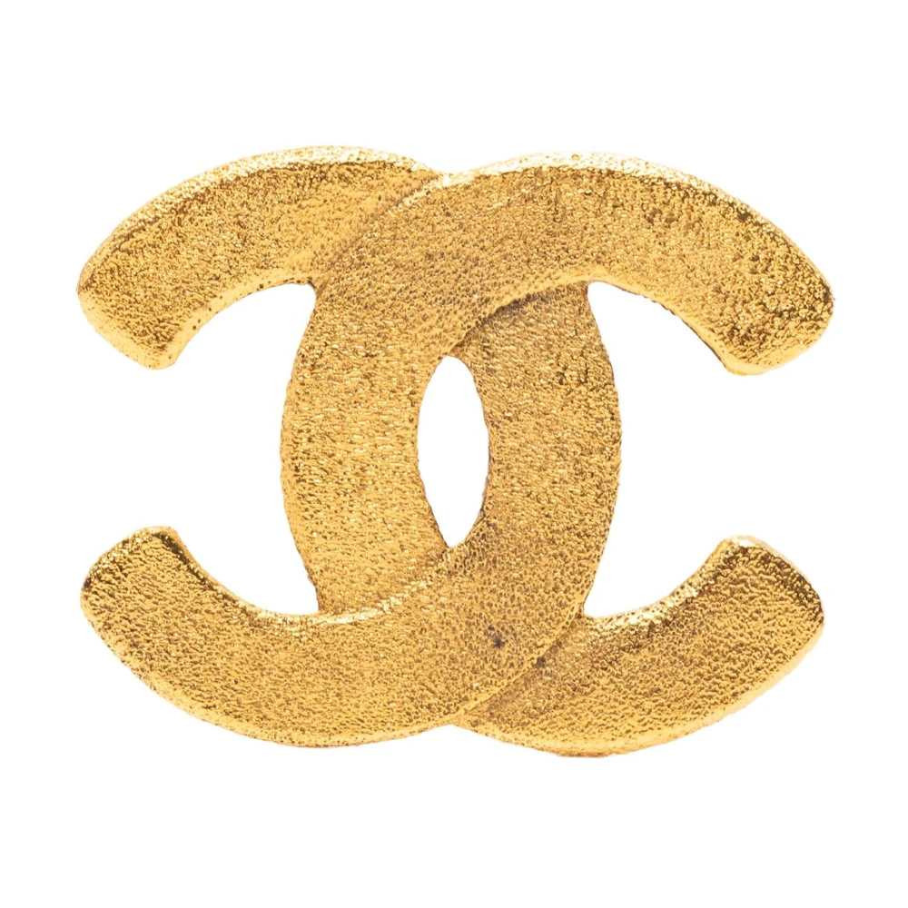Chanel Vintage Women's Yellow Pre-Owned Elegant Brooch