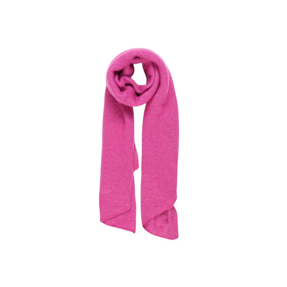 Pieces Women's Pink Pcpyron Long Lurex Noos Scarf