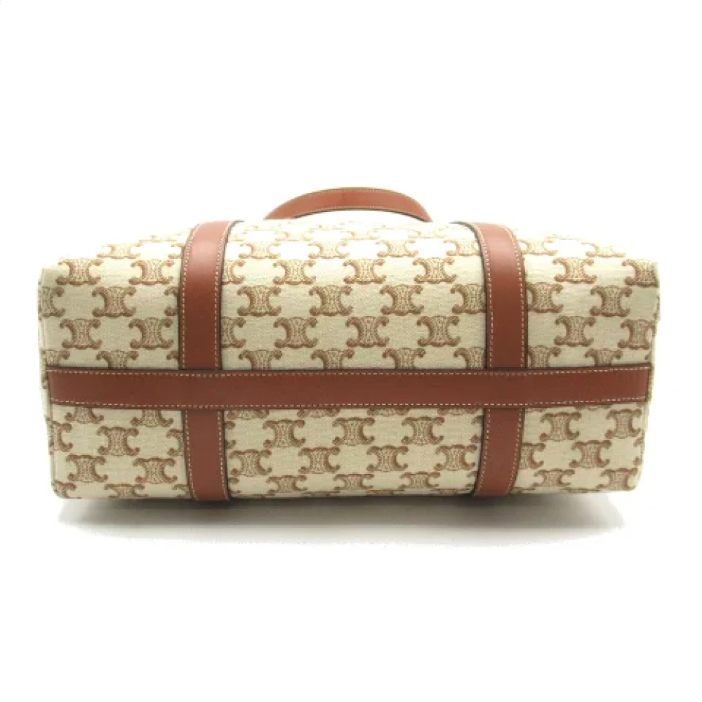 Celine Vintage Pre-owned Canvas celine-bags Beige Dames
