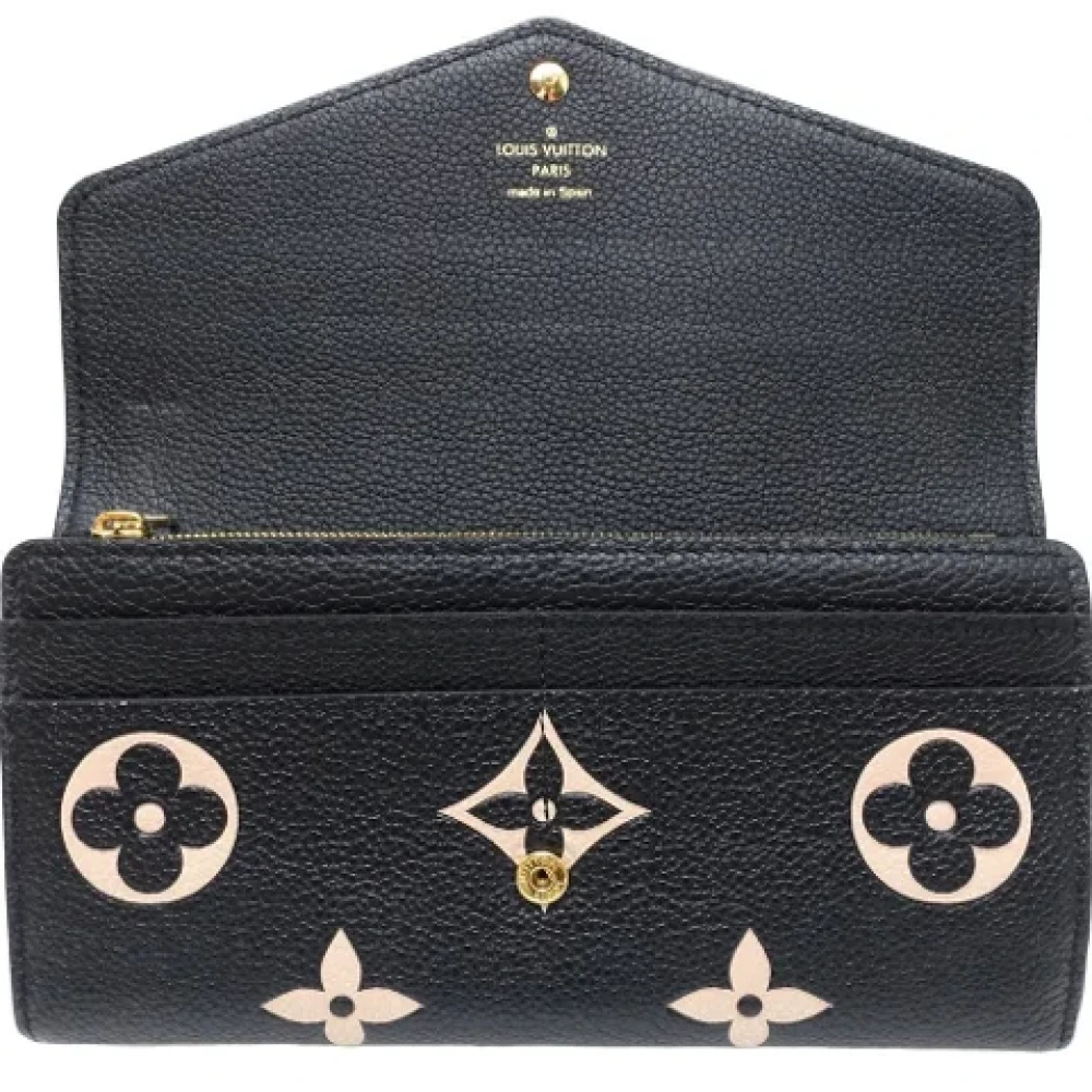 Louis Vuitton Vintage Pre-owned Leather wallets Black Dames
