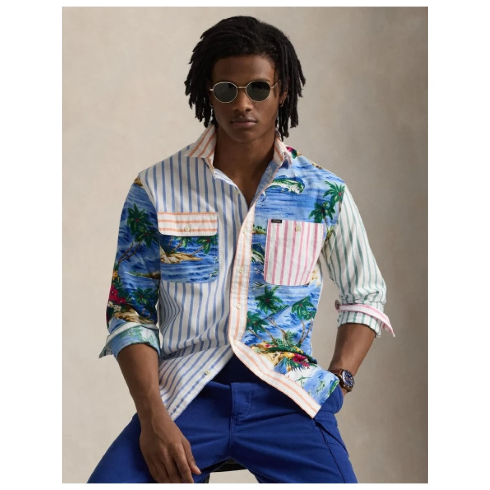 Polo Ralph Lauren Patchwork Oxford Overhemd Multicolor Heren